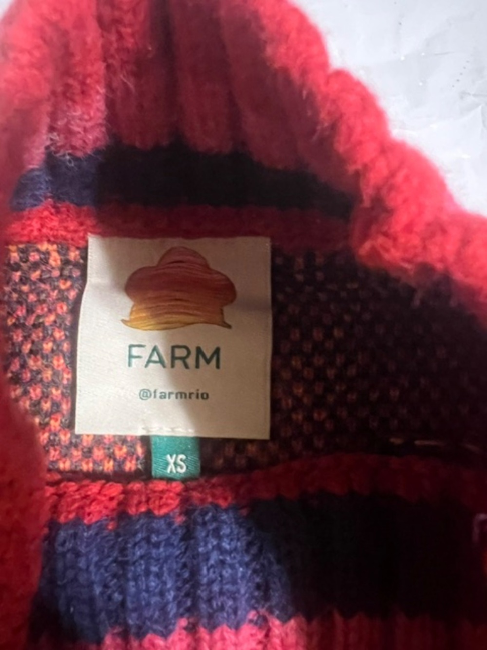 Farm Rio Heart Sweater Size XSmall - Picture 3 of 4
